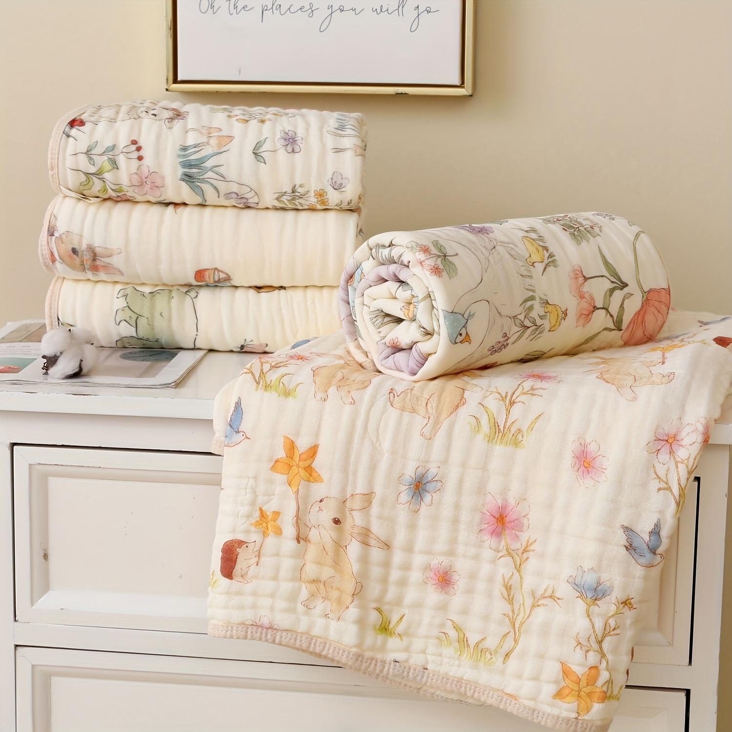 6-Ply Soft Cotton Quick-Dry Bath Towel - Floral & Bunny Print, Breathable & Absorbent for Home, Travel, Camping, Beach - Perfect Holiday Gift Bear
6-Ply Soft Cotton Quick-Dry Bath Towel - Floral & Bunny Print, Breathable & Absorbent for Home, Travel, Camping, Beach - Perfect Holiday Gift Bear