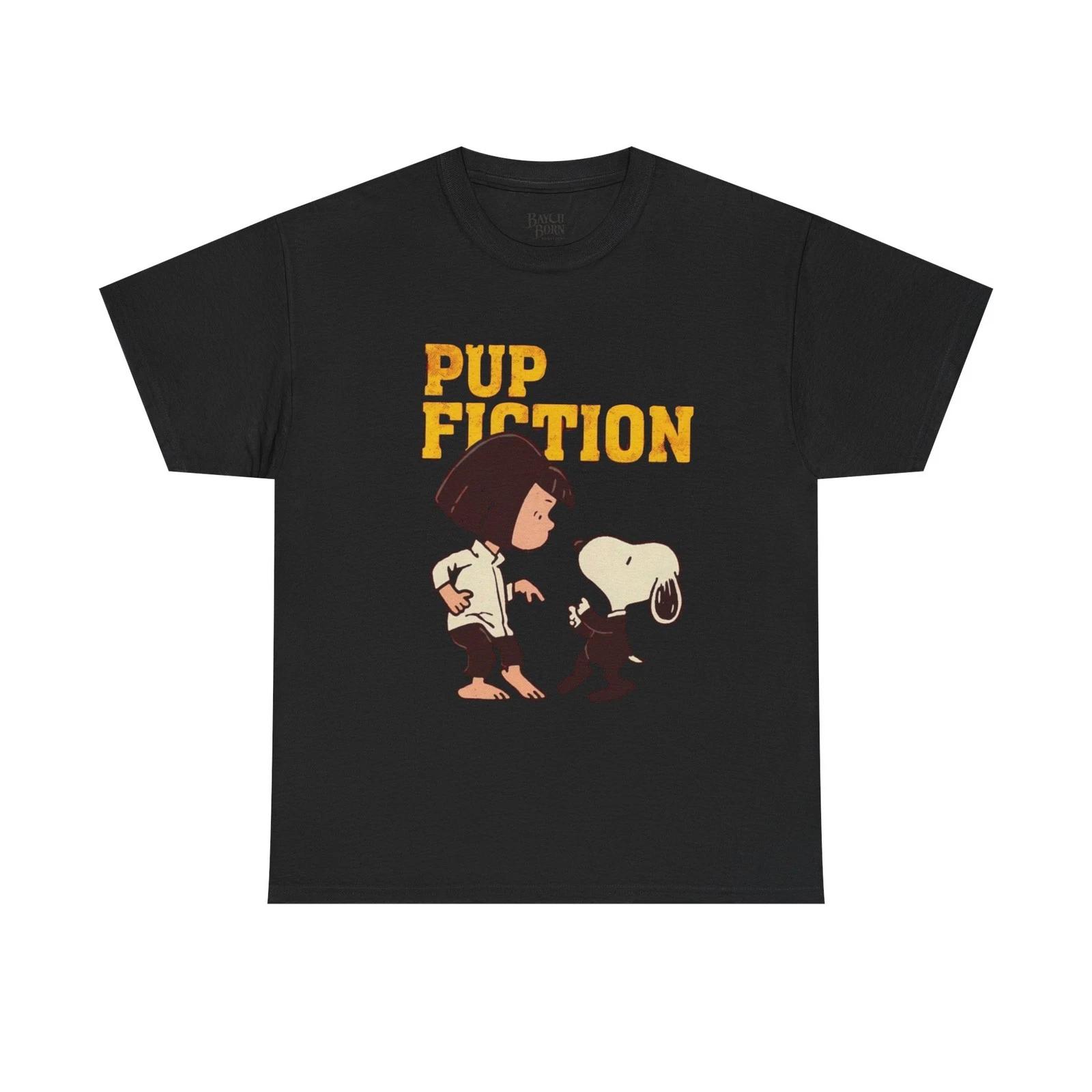 Pup Fiction tee | Snoopy parody graphic t-shirt, movie mashup design XL
Pup Fiction tee | Snoopy parody graphic t-shirt, movie mashup design XL