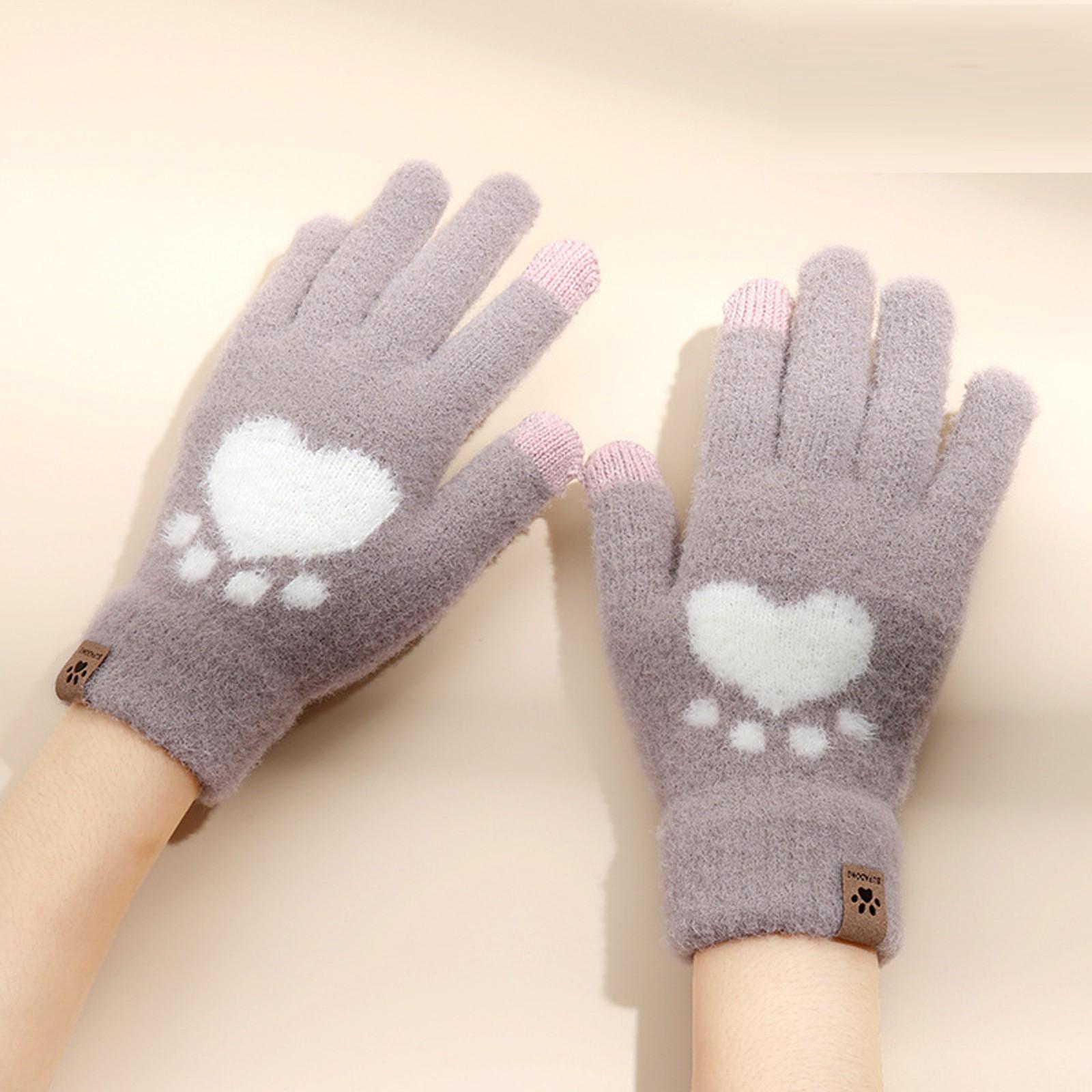 Winter Women Adult Plus Velvet Thickening Cute Cartoon Point Finger Gloves
Winter Women Adult Plus Velvet Thickening Cute Cartoon Point Finger Gloves
