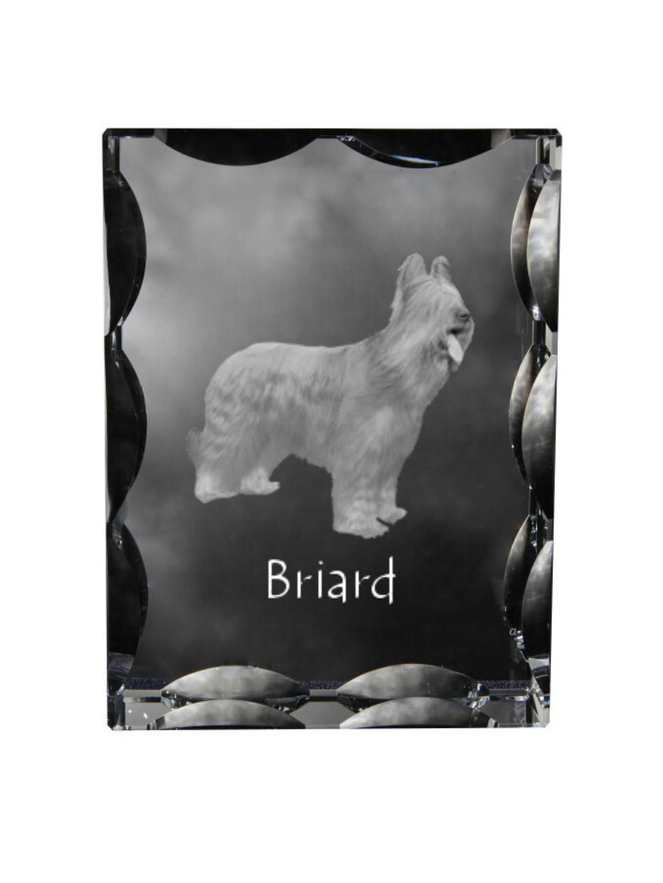 Briard, Berger de Brie - crystal with a picture of a dog, glass statuette with a picture, unique frame with a picture from Art-Dog brand прозорий
Briard, Berger de Brie - crystal with a picture of a dog, glass statuette with a picture, unique frame with a picture from Art-Dog brand прозорий