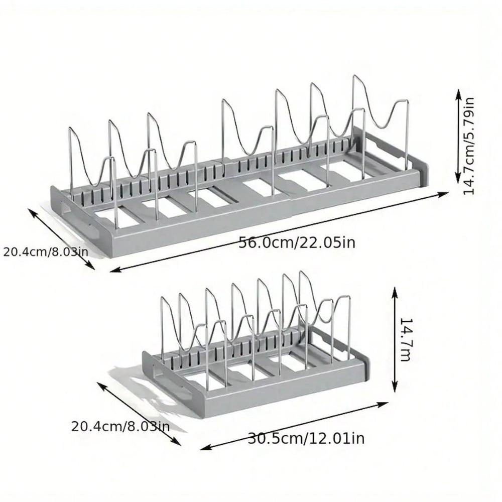 1pc Ultimate Kitchen Organizer Space-Saving Expandable Shelf With Pot Lid Holder Utensil Rack Pull-Out Drawer For Tidy Cooking сірий колір
1pc Ultimate Kitchen Organizer Space-Saving Expandable Shelf With Pot Lid Holder Utensil Rack Pull-Out Drawer For Tidy Cooking сірий колір