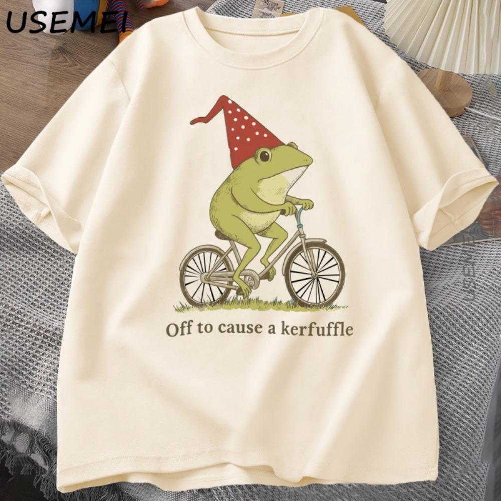 Off To Cause A Kerfuffle Frog T-Shirt Funny Weirdcore Sayings Unique Tshirt Adults Joker Men Women Graphic Tee Male Summer Tops M
Off To Cause A Kerfuffle Frog T-Shirt Funny Weirdcore Sayings Unique Tshirt Adults Joker Men Women Graphic Tee Male Summer Tops M