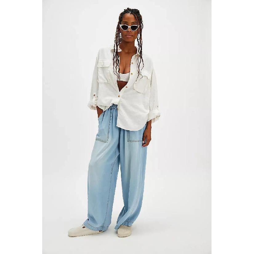 Женские повседневные новые сезонные деловые брюки для отдыха с карманами из чистого хлопка и удобной посадкой L светло-синий
Женские повседневные новые сезонные деловые брюки для отдыха с карманами из чистого хлопка и удобной посадкой L светло-синий