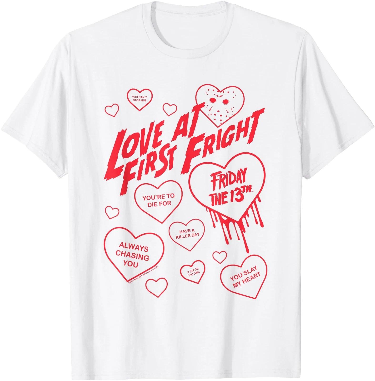Friday The 13th Love at First Fright Valentine s Day Hearts T shirt S
Friday The 13th Love at First Fright Valentine s Day Hearts T shirt S