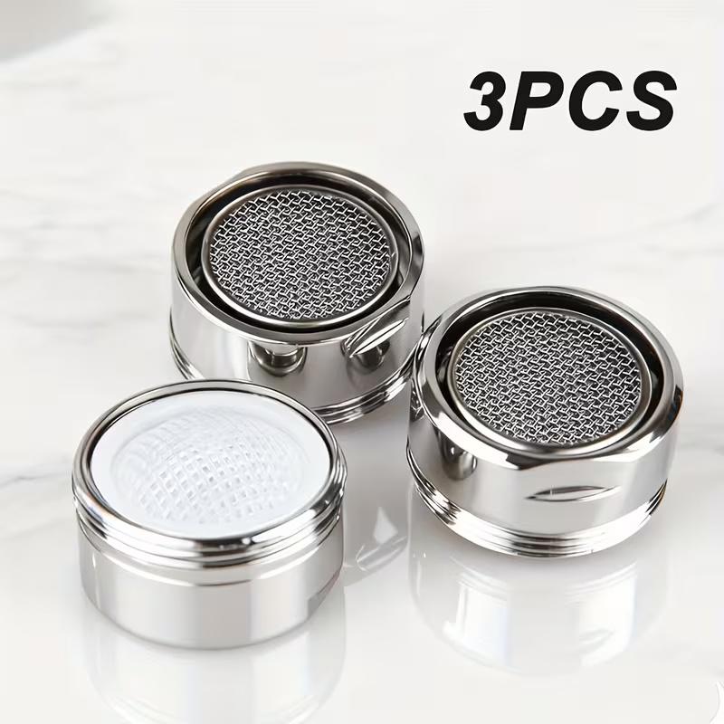 3Pcs Stainless Steel Faucet Aerators - Stylish Metal Mesh Design, Splash Control, Easy Install for Kitchen & Bathroom світло-сірого кольору
3Pcs Stainless Steel Faucet Aerators - Stylish Metal Mesh Design, Splash Control, Easy Install for Kitchen & Bathroom світло-сірого кольору