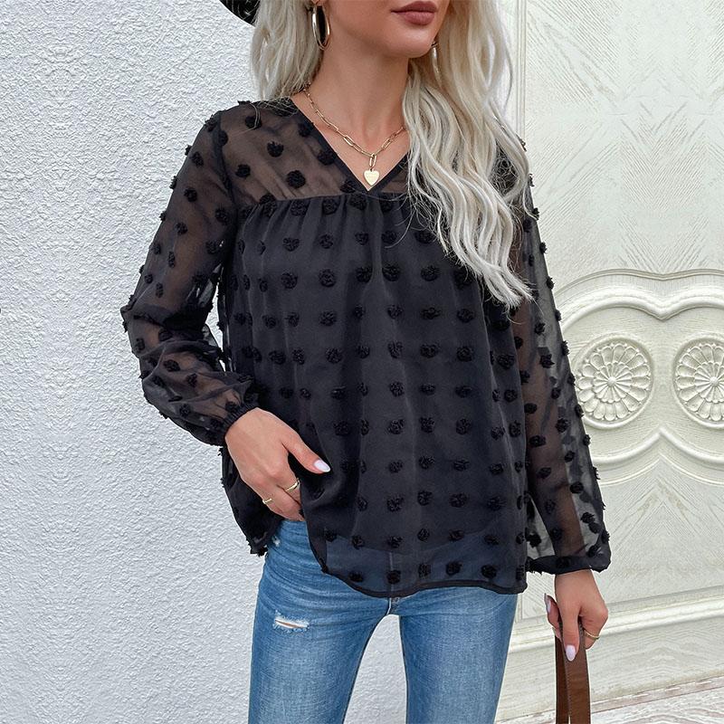 YYFS Женские модные повседневные блузки и рубашки с v-образным вырезом и длинными рукавами XL чёрный
YYFS Женские модные повседневные блузки и рубашки с v-образным вырезом и длинными рукавами XL чёрный