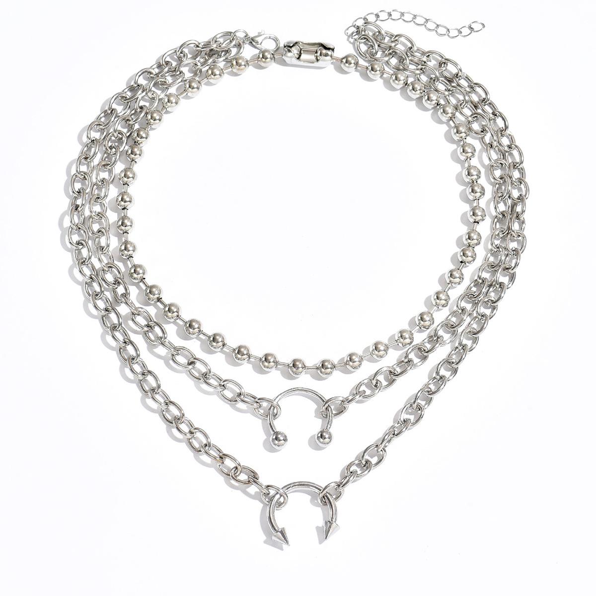 Pendant Necklace European and American Jewelry Hip Hop Trend Personality Punk Style Multi-layer Design Sense Items
Pendant Necklace European and American Jewelry Hip Hop Trend Personality Punk Style Multi-layer Design Sense Items