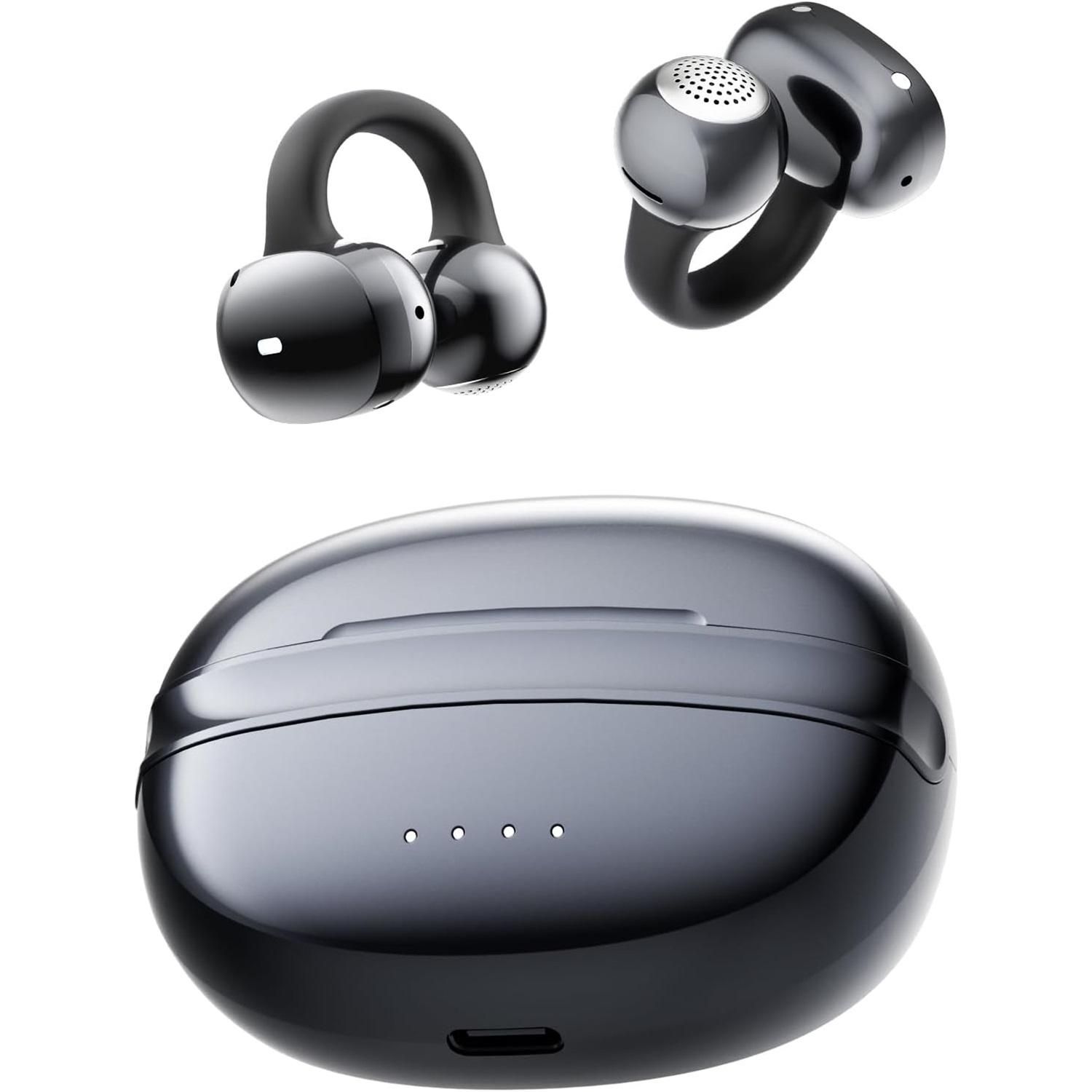 Наушники-клипсы Bluetooth 6.0 Беспроводные наушники с открытым ухом 48 часов воспроизведения, 3D звуковая сцена, микрофоны для четких звонков, IPX5 наушники для тренировок, бега, черные чёрный
Наушники-клипсы Bluetooth 6.0 Беспроводные наушники с открытым ухом 48 часов воспроизведения, 3D звуковая сцена, микрофоны для четких звонков, IPX5 наушники для тренировок, бега, черные чёрный