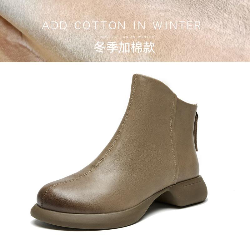 Осень и зима новые из первого слоя коровьей кожи с круглым носком ретро полированные короткие ботинки женские ручной работы женская обувь ботинки Мартин универсальные трендовые 40
Осень и зима новые из первого слоя коровьей кожи с круглым носком ретро полированные короткие ботинки женские ручной работы женская обувь ботинки Мартин универсальные трендовые 40