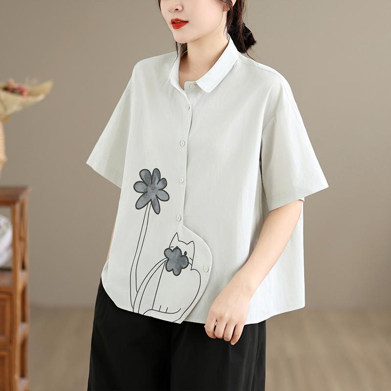DIMANAF 2026 Women Plus Size New Summer Blouse Shirt Short Sleeve Embroidery Casual Loose Cotton Lady Tops Shirts 2XL
DIMANAF 2026 Women Plus Size New Summer Blouse Shirt Short Sleeve Embroidery Casual Loose Cotton Lady Tops Shirts 2XL