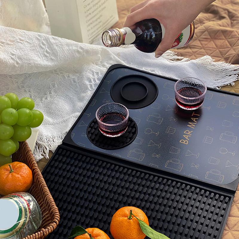 Bar Mats For Bartending Cocktail Mat Bar Top Mat Silicone Bar Spill Mat Glasses Drying Mat Bar Service Mat Folding For Bar чёрный
Bar Mats For Bartending Cocktail Mat Bar Top Mat Silicone Bar Spill Mat Glasses Drying Mat Bar Service Mat Folding For Bar чёрный