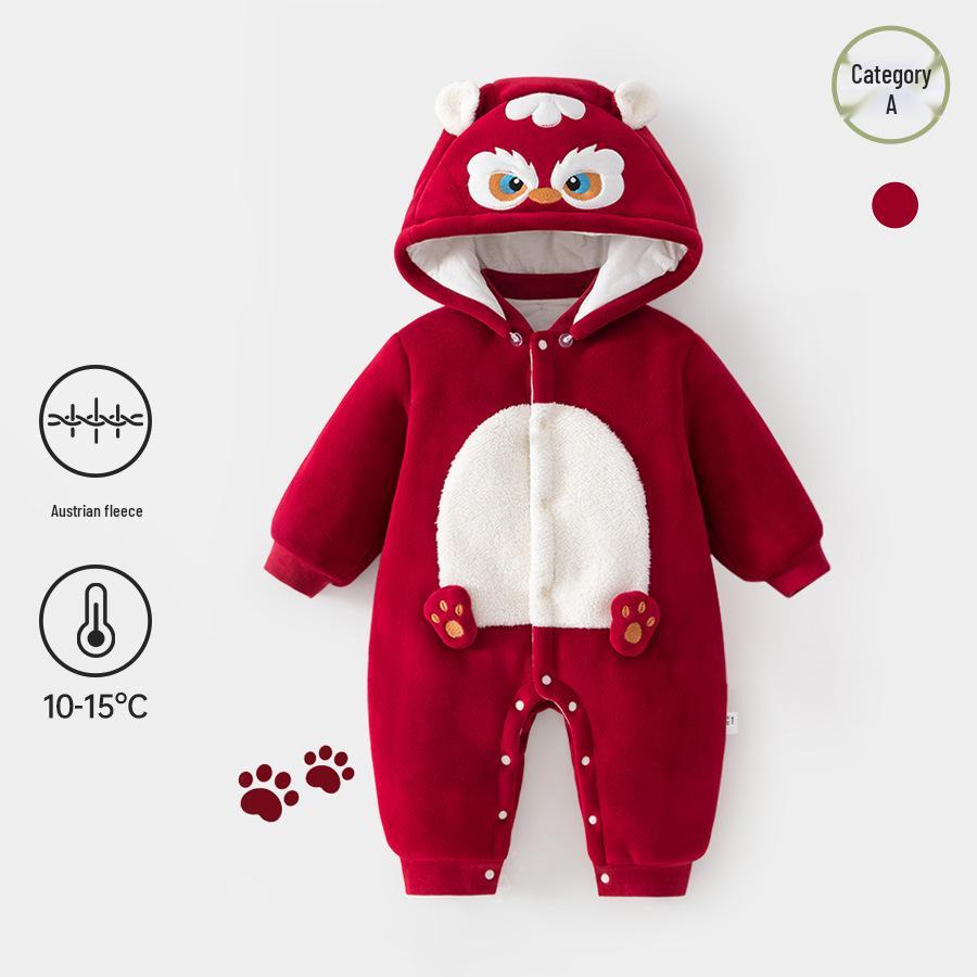 Autumn/Winter Quilted Sherpa Jumpsuit with Detachable Hood - 150g Cotton Baby Outfit for Outdoor 80
Autumn/Winter Quilted Sherpa Jumpsuit with Detachable Hood - 150g Cotton Baby Outfit for Outdoor 80