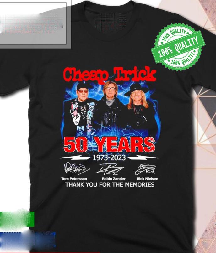 Cheap Trick 50 Years 1973 2023 Thank You For The Memories Shirt S-5Xl Unisex T-Shirt XXL
Cheap Trick 50 Years 1973 2023 Thank You For The Memories Shirt S-5Xl Unisex T-Shirt XXL