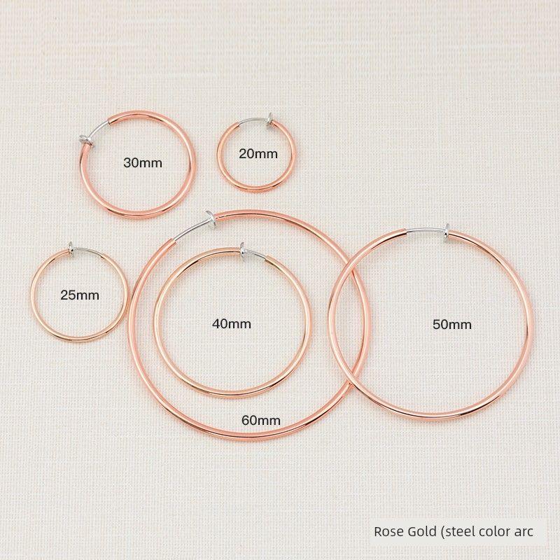 Клипса на ухо без прокола цвета розового золота, женские серьги, серьги-клипсы, безболезненная клипса на ухо, золотое украшение, псевдо-серьги-пусеты, серьги-кольца 40mm spring ear clip/rose gold (steel arc)
Клипса на ухо без прокола цвета розового золота, женские серьги, серьги-клипсы, безболезненная клипса на ухо, золотое украшение, псевдо-серьги-пусеты, серьги-кольца 40mm spring ear clip/rose gold (steel arc)