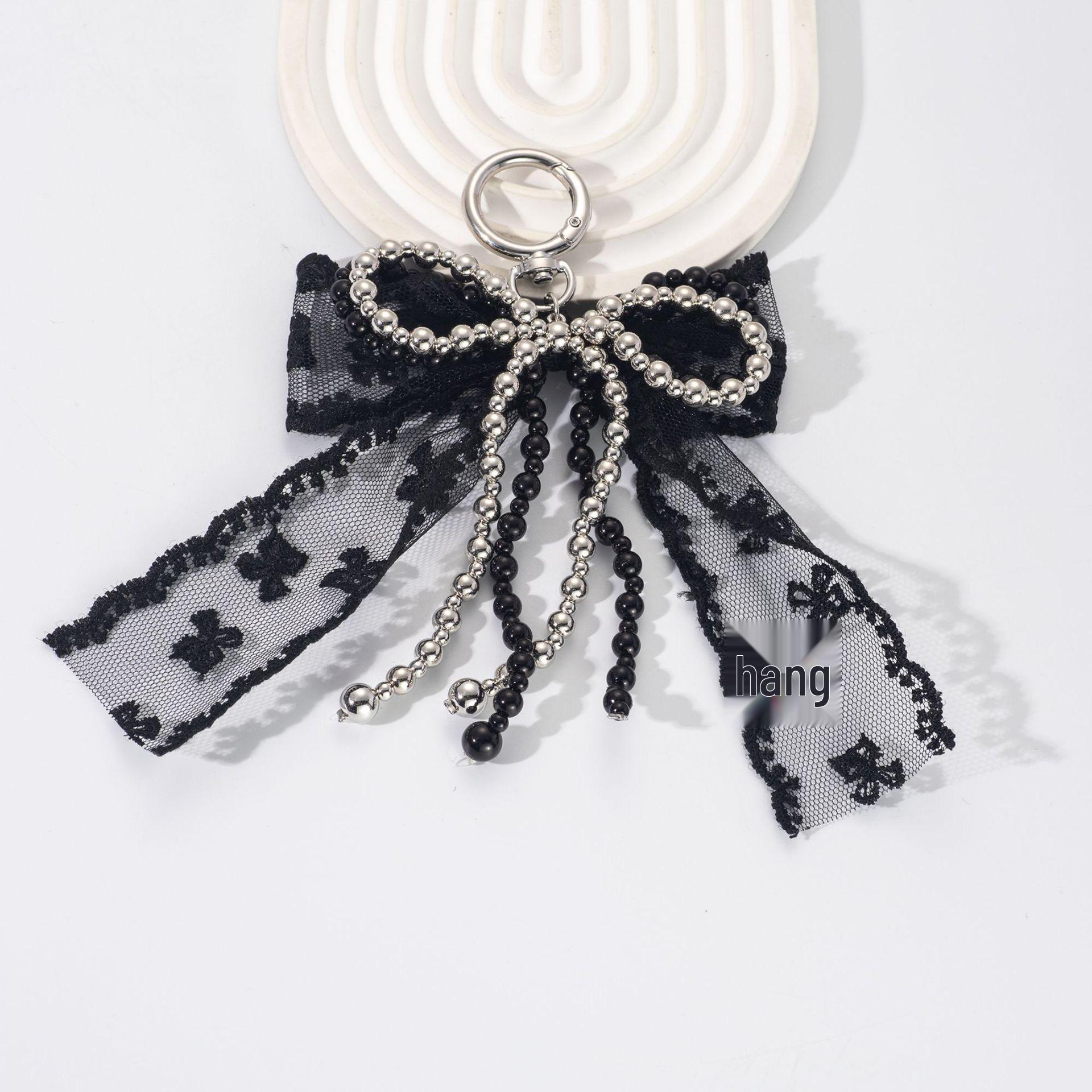 Color-Block Lace Bow Pendant - French Romantic Beaded Bag Accessory
Color-Block Lace Bow Pendant - French Romantic Beaded Bag Accessory