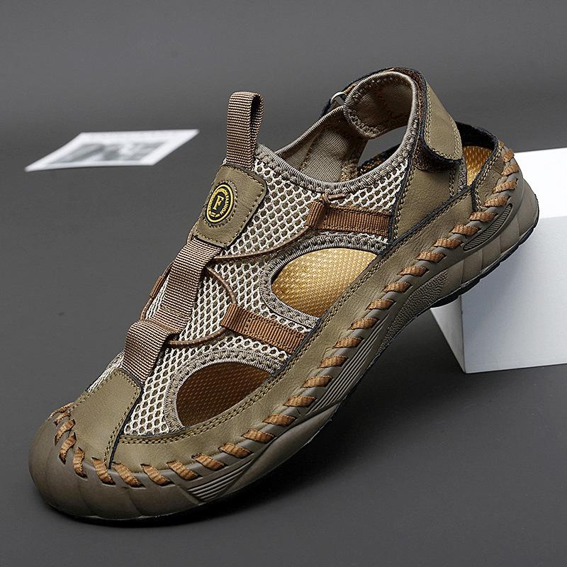Large size handmade mesh sandals men s outdoor light-soled bag head sandals summer hiking sandals Shoes 38 хаки
Large size handmade mesh sandals men s outdoor light-soled bag head sandals summer hiking sandals Shoes 38 хаки
