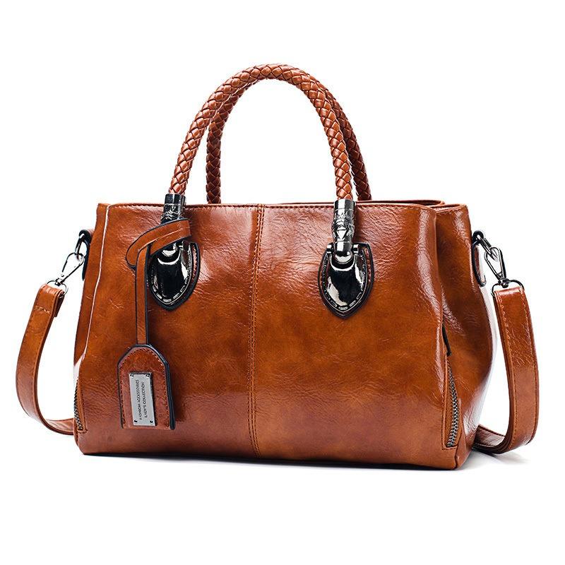 Vintage Braided Handle Leather Satchel Bag for Women - Large Capacity Crossbody Tote
Vintage Braided Handle Leather Satchel Bag for Women - Large Capacity Crossbody Tote
