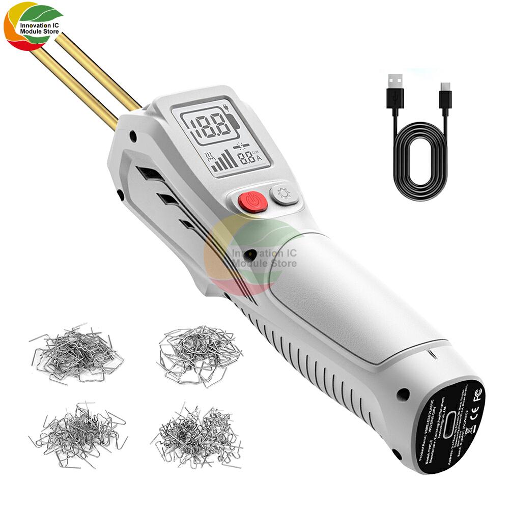 500W Handheld Wireless Plastic Welding Machine USB Rechargeable Welding Gun Hot Stapler Welder Repair Tool Kits for Car Bumper срібний
500W Handheld Wireless Plastic Welding Machine USB Rechargeable Welding Gun Hot Stapler Welder Repair Tool Kits for Car Bumper срібний