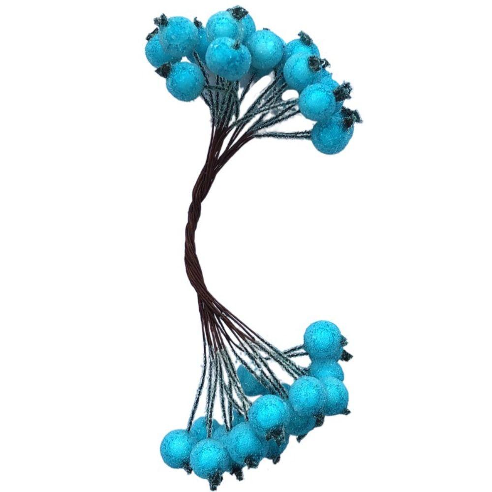 5 Bundle Wire Flower Stem Frosted Artificial Berry Double Heads Mini Fake Fruit Wedding синій
5 Bundle Wire Flower Stem Frosted Artificial Berry Double Heads Mini Fake Fruit Wedding синій