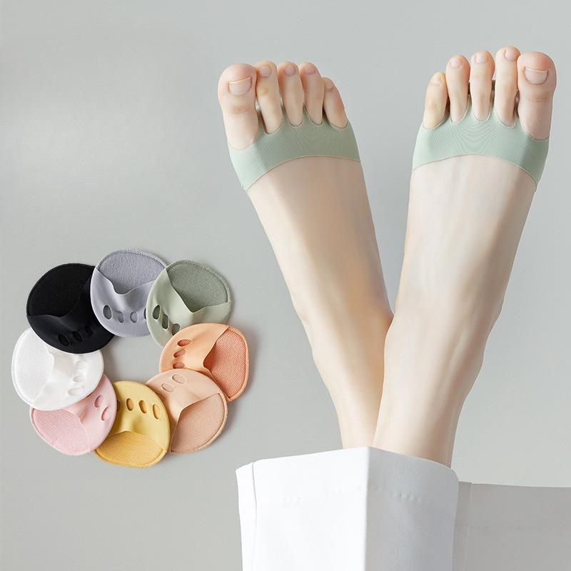 Summer Sponge Foot Pads for Women, Five-finger Separated Forefoot Socks, High Heels, Invisible Half-length Sock Covers, Versatile Cotton Socks 1 pair білий
Summer Sponge Foot Pads for Women, Five-finger Separated Forefoot Socks, High Heels, Invisible Half-length Sock Covers, Versatile Cotton Socks 1 pair білий