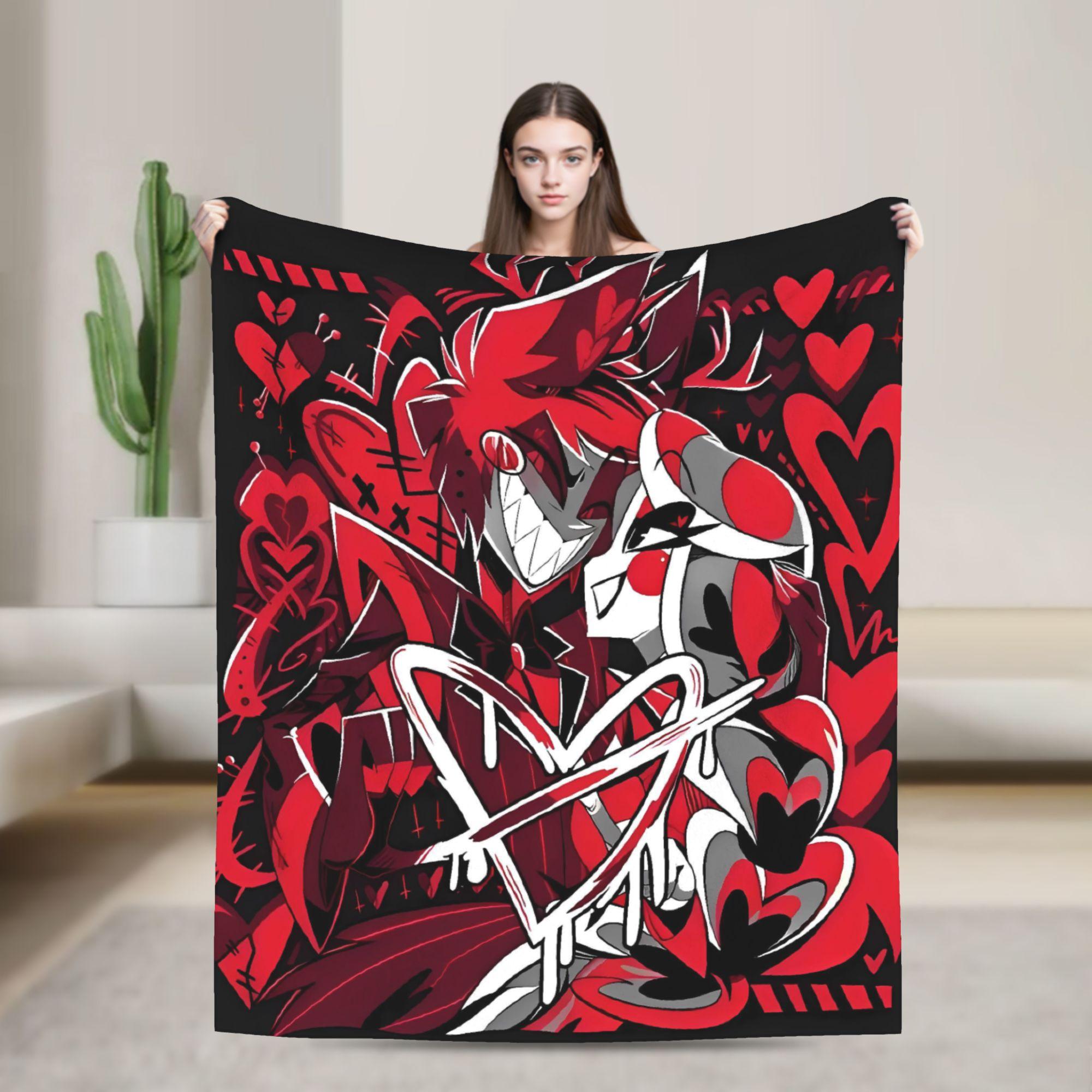 VOX H-Hazbin Hotel Alastor Game Blanket Quality Soft Throw Blanket Winter Decorative Living Room Fluffy Bedspread 130x150cm
VOX H-Hazbin Hotel Alastor Game Blanket Quality Soft Throw Blanket Winter Decorative Living Room Fluffy Bedspread 130x150cm