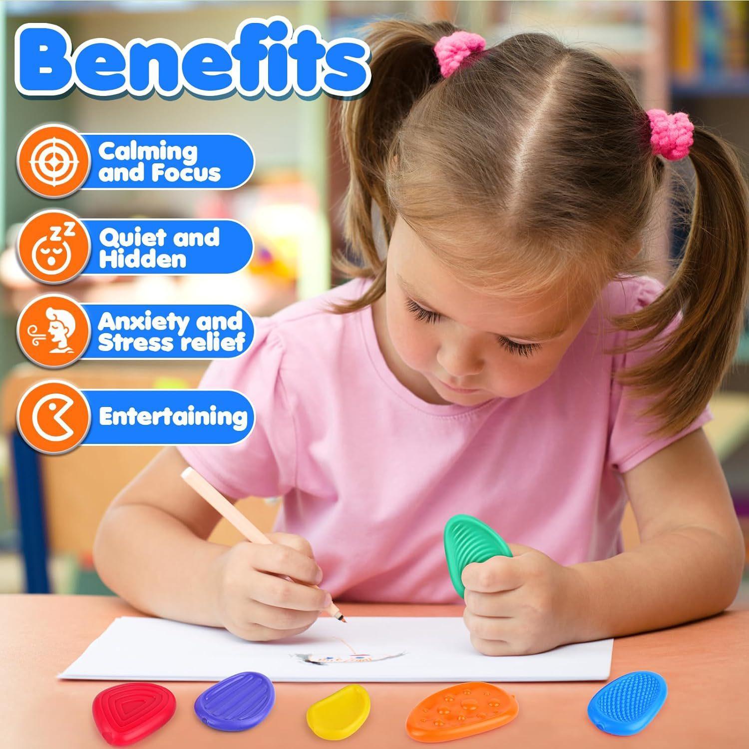 Soft Silicone Fidget Toys Sensory Stone for Kids Worry Stone Children Calming Toys for Student Classroom Anxiety Relief
Soft Silicone Fidget Toys Sensory Stone for Kids Worry Stone Children Calming Toys for Student Classroom Anxiety Relief