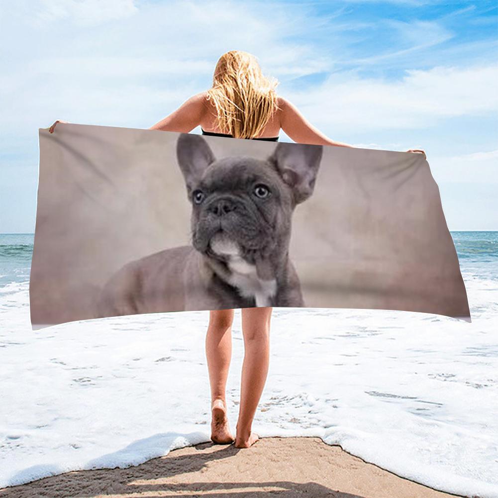 Cute French Bulldogs Puppies Beach Towels Sand Free Quick Dry Bath Towel for Kids Adults Travel Swimming Camping Hiking Blanket W30*H60(CM)
Cute French Bulldogs Puppies Beach Towels Sand Free Quick Dry Bath Towel for Kids Adults Travel Swimming Camping Hiking Blanket W30*H60(CM)