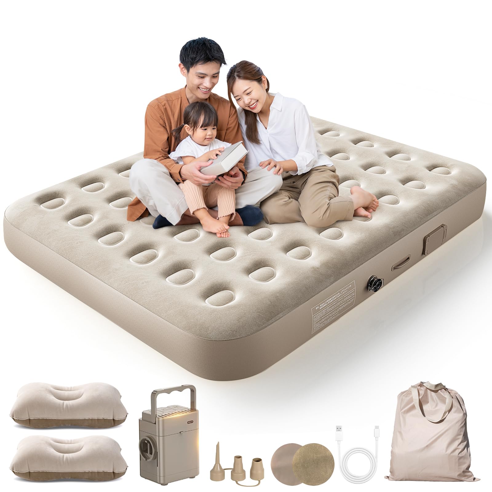 BQB Air Double Air Electric Automatic 200 x 150 x 25 Air Camping Грузоподъемность 300 Простой Поставляется с Хранением Японская Инструкция Для Цветущей Вишни серый
BQB Air Double Air Electric Automatic 200 x 150 x 25 Air Camping Грузоподъемность 300 Простой Поставляется с Хранением Японская Инструкция Для Цветущей Вишни серый