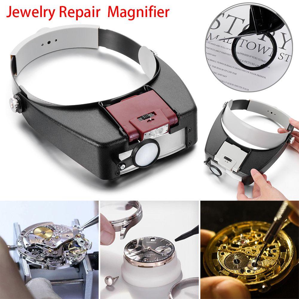 Lamp LED Illuminated Visor Jewelry Tools Jewelers Magnifier Magnifying Glasses Repair Loupe
Lamp LED Illuminated Visor Jewelry Tools Jewelers Magnifier Magnifying Glasses Repair Loupe