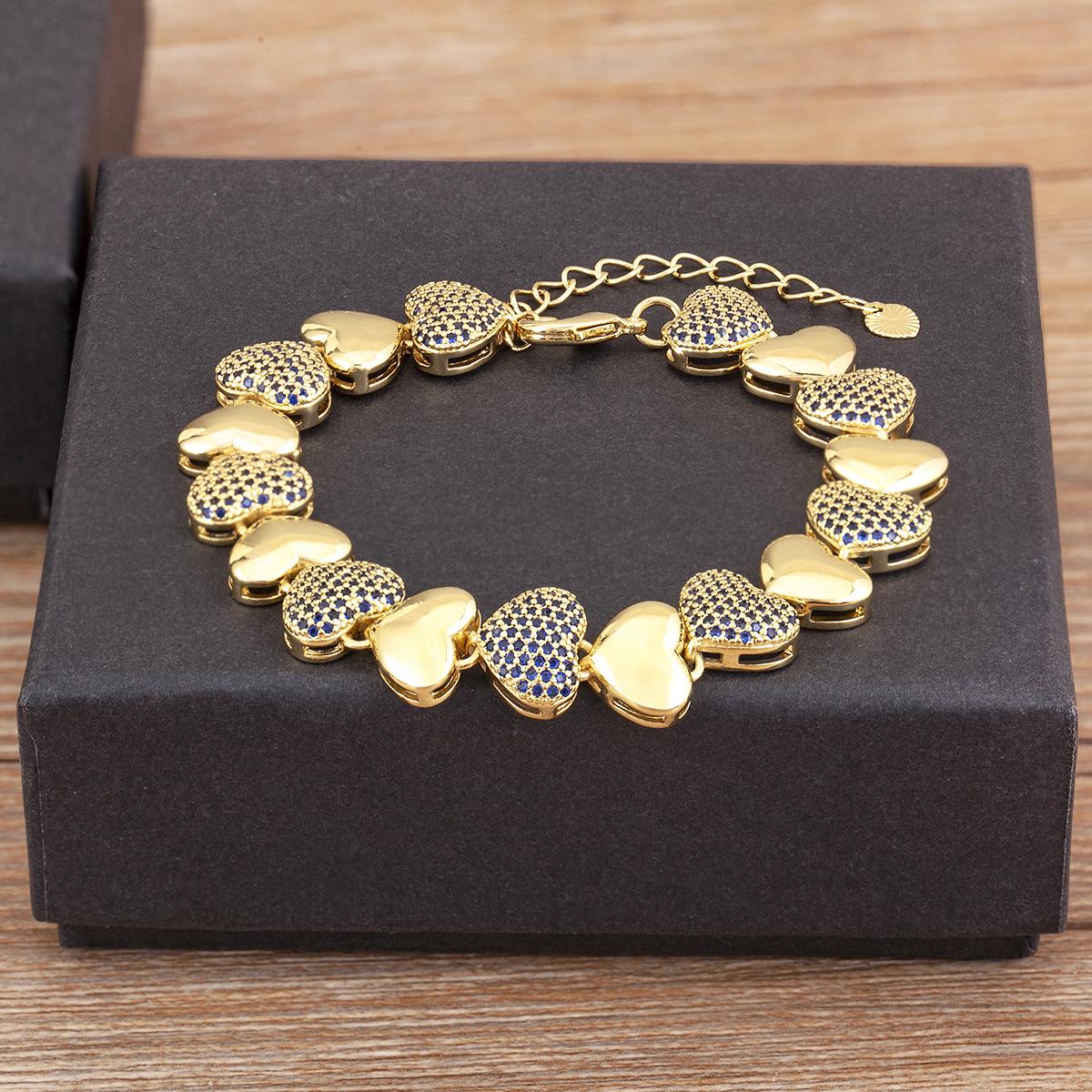 Nidin New Fashion Love Heart Shape Cubic Zirconia Charm Bracelets For Women Female Birthday Party Fine Jewelry Gift Wholesale темно-синий
Nidin New Fashion Love Heart Shape Cubic Zirconia Charm Bracelets For Women Female Birthday Party Fine Jewelry Gift Wholesale темно-синий
