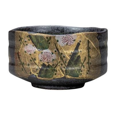 Kutani Ware Matcha Tea Bowl Golden Leaf Plum Flower Porcelain Wood Box Japan
Kutani Ware Matcha Tea Bowl Golden Leaf Plum Flower Porcelain Wood Box Japan