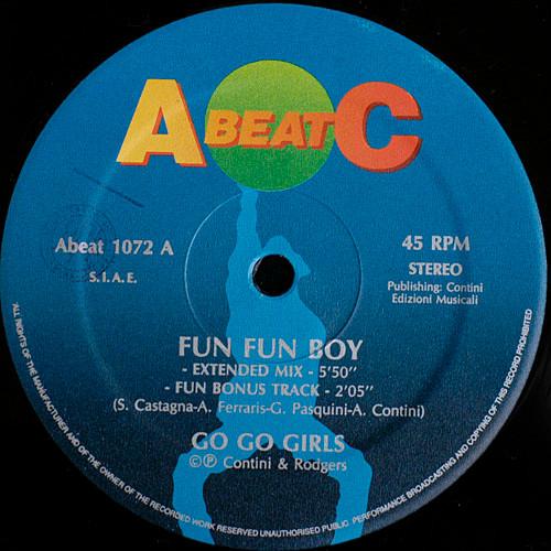 12inch Record GO GO GIRLS - Fun Fun Boy ABEAT1072 A.Beat-C. 1992 Italy Dance & Electronica Used
12inch Record GO GO GIRLS - Fun Fun Boy ABEAT1072 A.Beat-C. 1992 Italy Dance & Electronica Used