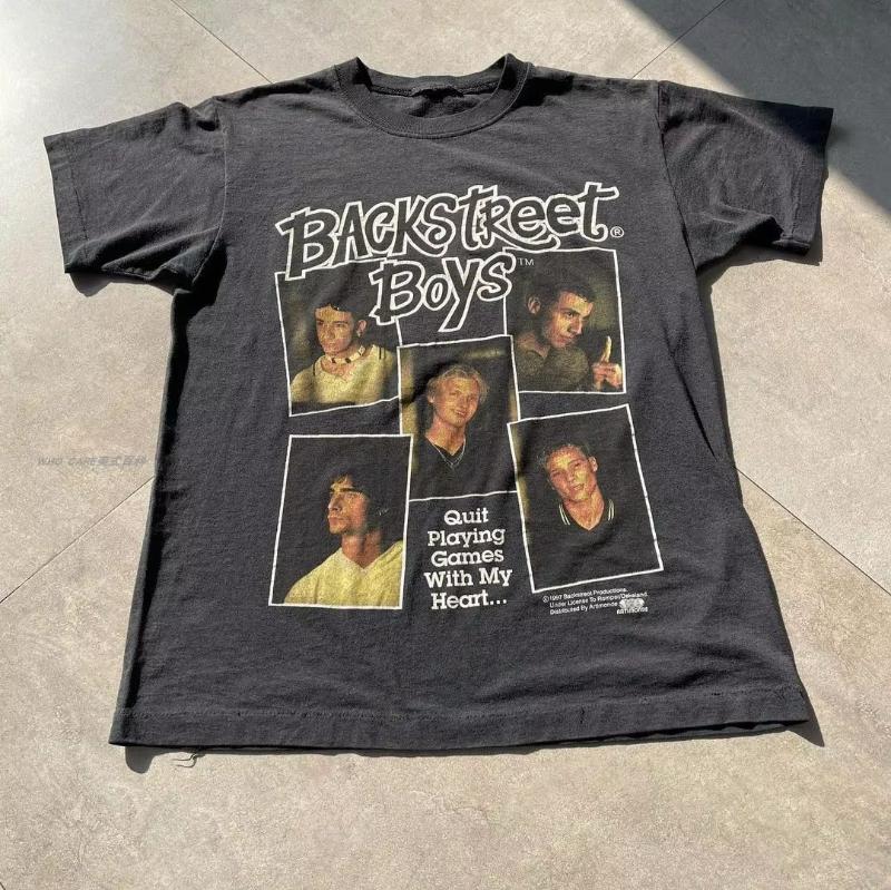 Mens and womens fashionable round neck cotton summer new Tshirt casual back street boy classic poster pattern printed Tshirt S
Mens and womens fashionable round neck cotton summer new Tshirt casual back street boy classic poster pattern printed Tshirt S