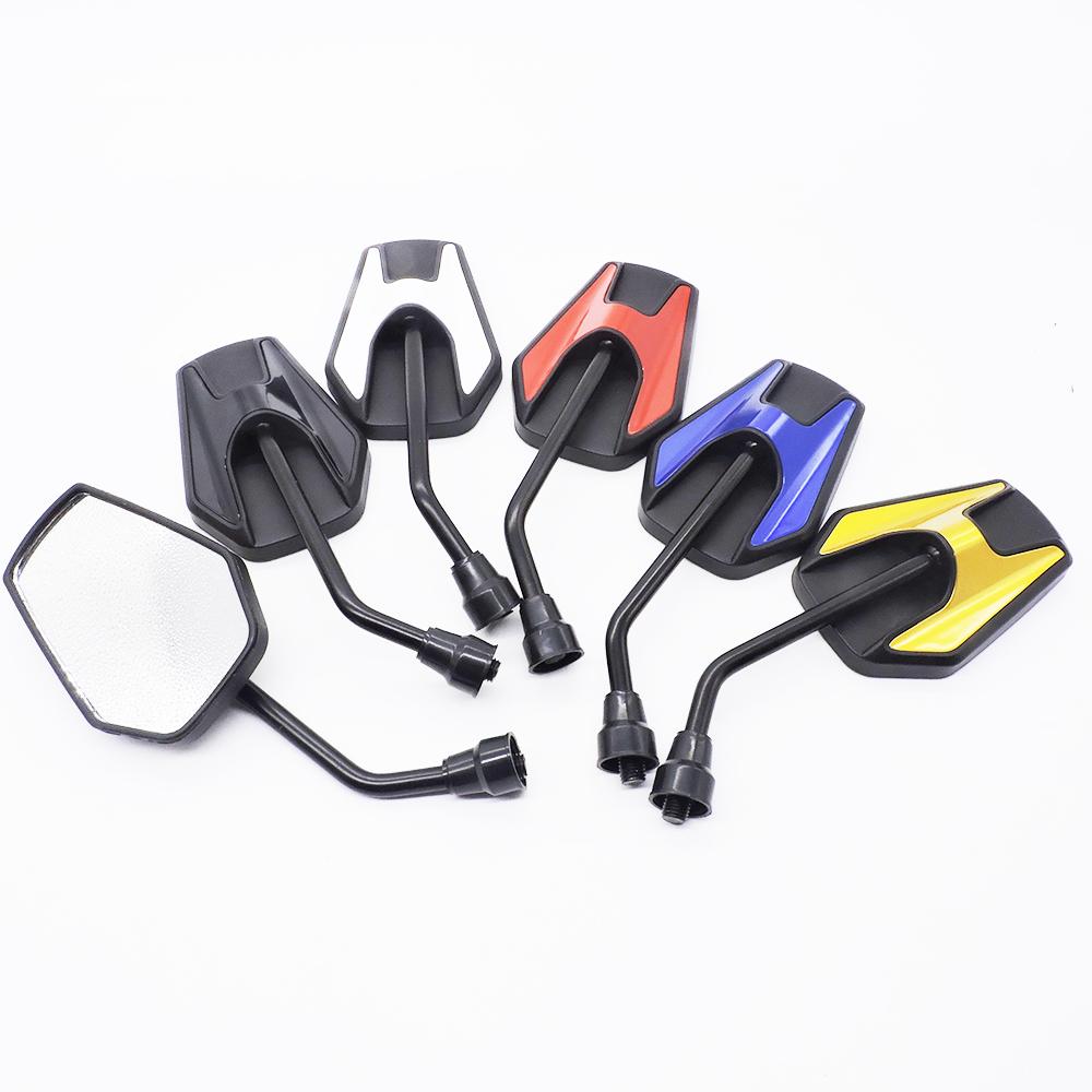 5 colors Universal Motorcycle Rearview Mirrors Motorbike Scooter Side Mirrors 10 mm screw Iron rod plastic shell motorcycle
5 colors Universal Motorcycle Rearview Mirrors Motorbike Scooter Side Mirrors 10 mm screw Iron rod plastic shell motorcycle
