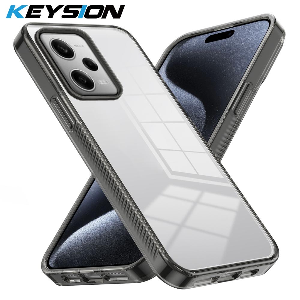 KEYSION Прозрачный чехол для Redmi Note 12 Pro 5G 12 4G ТПУ+ПК Противоскользящий Прозрачный Ударопрочный Чехол для телефона для Xiaomi POCO X5 Pro 5G for Redmi Note 12 4G чёрный
KEYSION Прозрачный чехол для Redmi Note 12 Pro 5G 12 4G ТПУ+ПК Противоскользящий Прозрачный Ударопрочный Чехол для телефона для Xiaomi POCO X5 Pro 5G for Redmi Note 12 4G чёрный