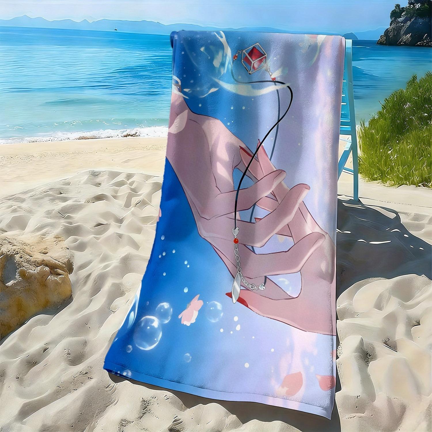 Dreamy water ripples and petal patterns polyester microfiber beach towel is highly absorbent, suitable swimming beach outings W30*H60(CM)
Dreamy water ripples and petal patterns polyester microfiber beach towel is highly absorbent, suitable swimming beach outings W30*H60(CM)