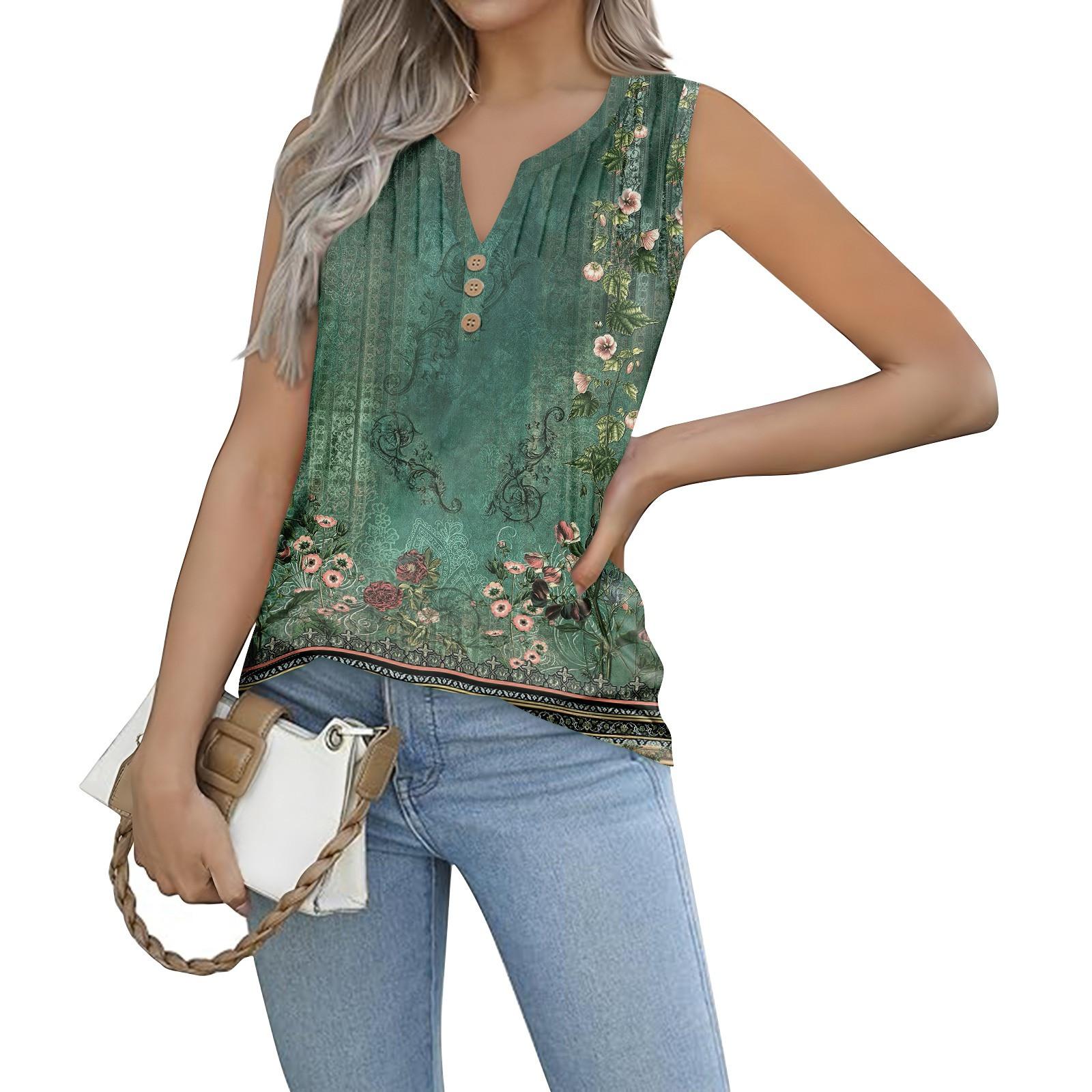 Женская майка для девочек с цветочным принтом, повседневный топ, майки для женщин, свободный крой, топы без рукавов, струящиеся L армия зеленый
Женская майка для девочек с цветочным принтом, повседневный топ, майки для женщин, свободный крой, топы без рукавов, струящиеся L армия зеленый