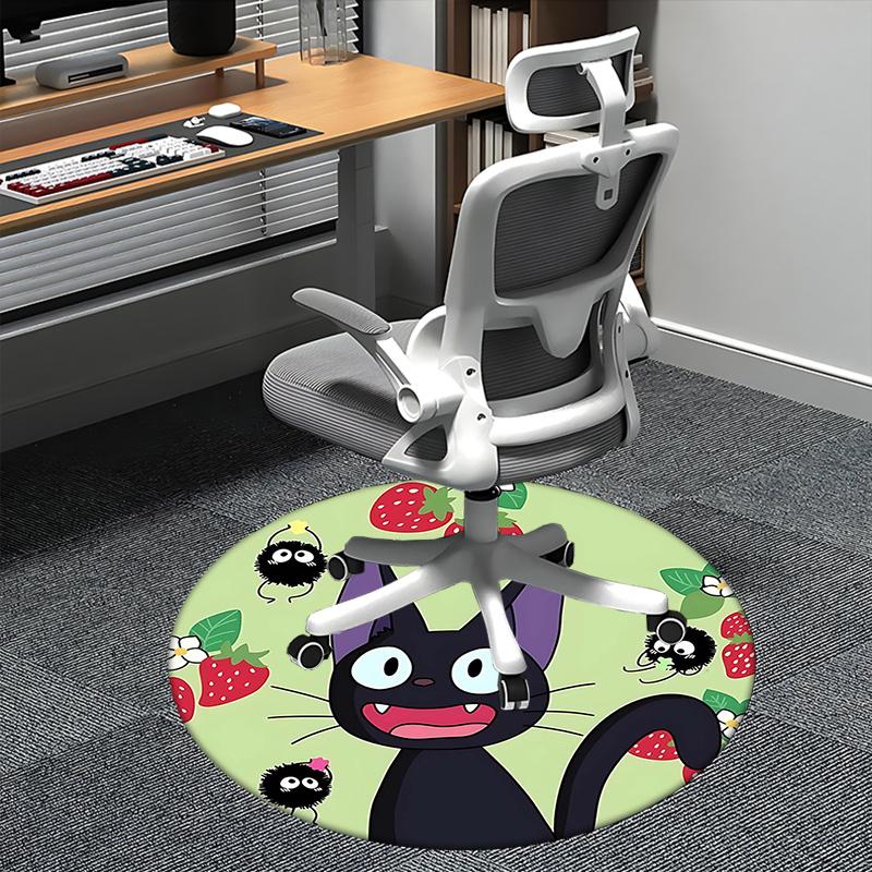 Jiji Cat,Strawberry Forest Chair mat Round Rug Office carpet, Non slip, Suitable for Living Rooms, Bedrooms,Decor1205813a 80cm by 80cm
Jiji Cat,Strawberry Forest Chair mat Round Rug Office carpet, Non slip, Suitable for Living Rooms, Bedrooms,Decor1205813a 80cm by 80cm