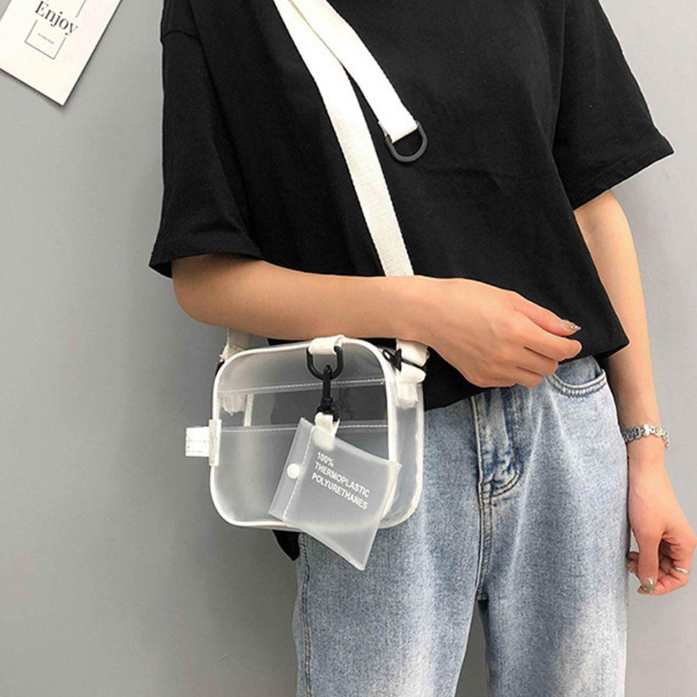 Wide Straps Bag Coin Purse Transparent Bags Korean Style Bag Crossbody Bag Women Shoulder Backpack прозрачный
Wide Straps Bag Coin Purse Transparent Bags Korean Style Bag Crossbody Bag Women Shoulder Backpack прозрачный