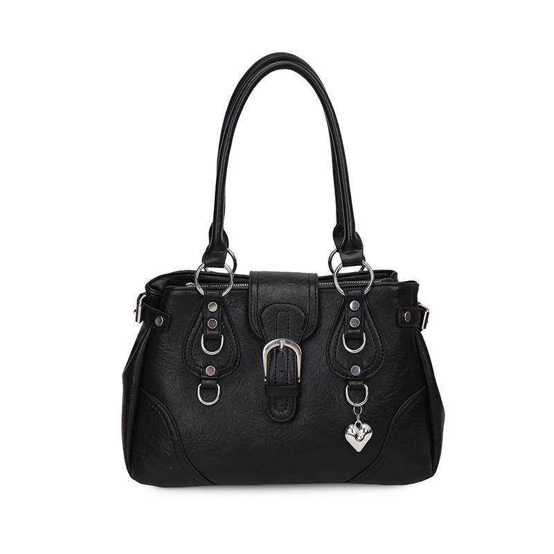 Korean Retro Motorcycle Bag Stylish Rivet Decorati Magnetic Snap Handbag Women s Solid Color Large Capacity Shoulder Bag чёрный
Korean Retro Motorcycle Bag Stylish Rivet Decorati Magnetic Snap Handbag Women s Solid Color Large Capacity Shoulder Bag чёрный