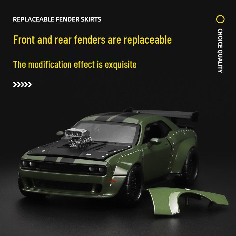Caipo Simulation Challenger Alloy Car Model: Self-Assembly, Removable Toy Collectible. красный 
Caipo Simulation Challenger Alloy Car Model: Self-Assembly, Removable Toy Collectible. красный