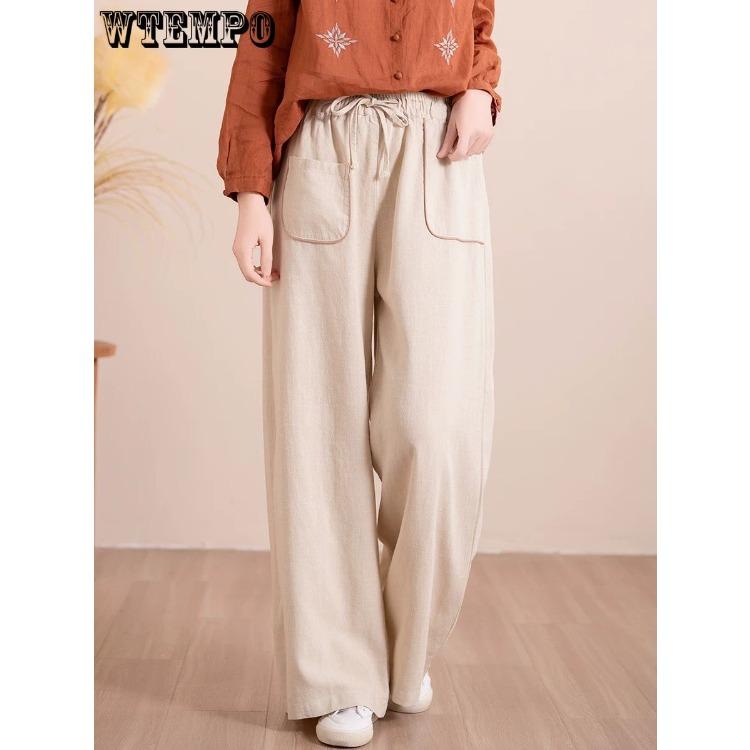 Spring Elastic Waist Casual Straight Leg Pants for Women s Loose Cotton and Linen Wide Leg Pants 4XL
Spring Elastic Waist Casual Straight Leg Pants for Women s Loose Cotton and Linen Wide Leg Pants 4XL