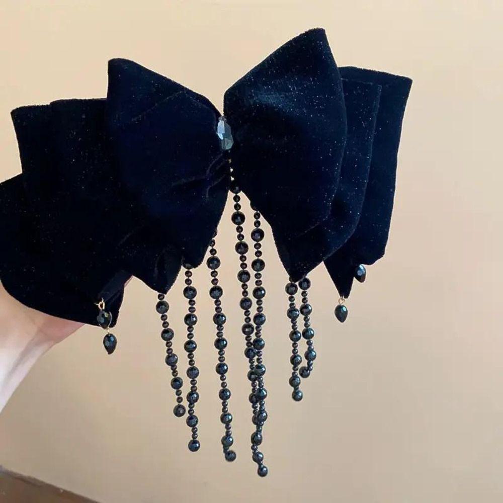 Cloth Velvet Bow Hair Clip Tassel Red Hairpin Cute Bowknot Spring Clip Ponytail Holder червоний
Cloth Velvet Bow Hair Clip Tassel Red Hairpin Cute Bowknot Spring Clip Ponytail Holder червоний