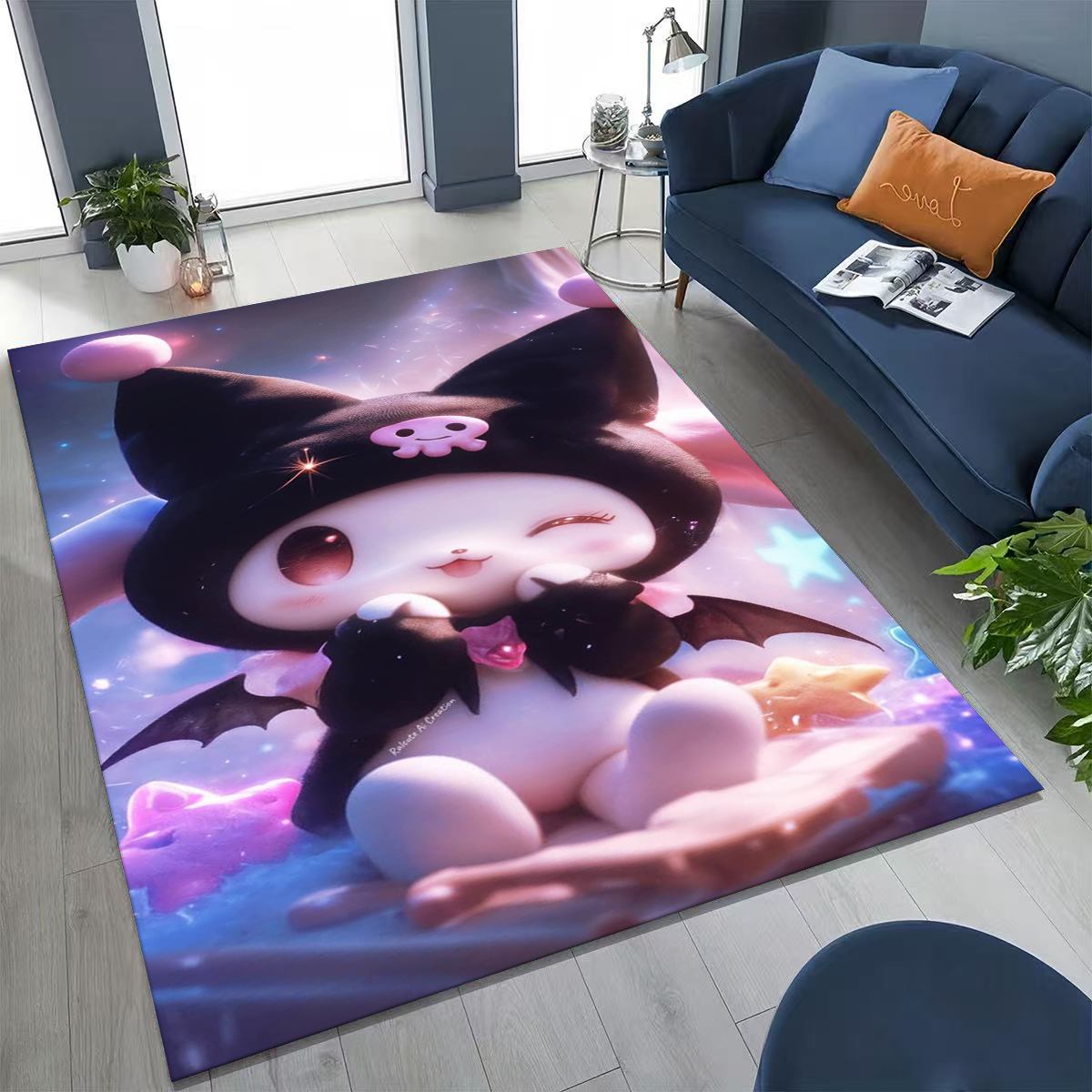 27 Style Cute Kuromi Sanrio Cartoon Rug for Bedroom Living Room Sofa Home Doormat Decor, Large Kids Non-slip Floor Mat Gift 40x60cm( 15x23in )
27 Style Cute Kuromi Sanrio Cartoon Rug for Bedroom Living Room Sofa Home Doormat Decor, Large Kids Non-slip Floor Mat Gift 40x60cm( 15x23in )