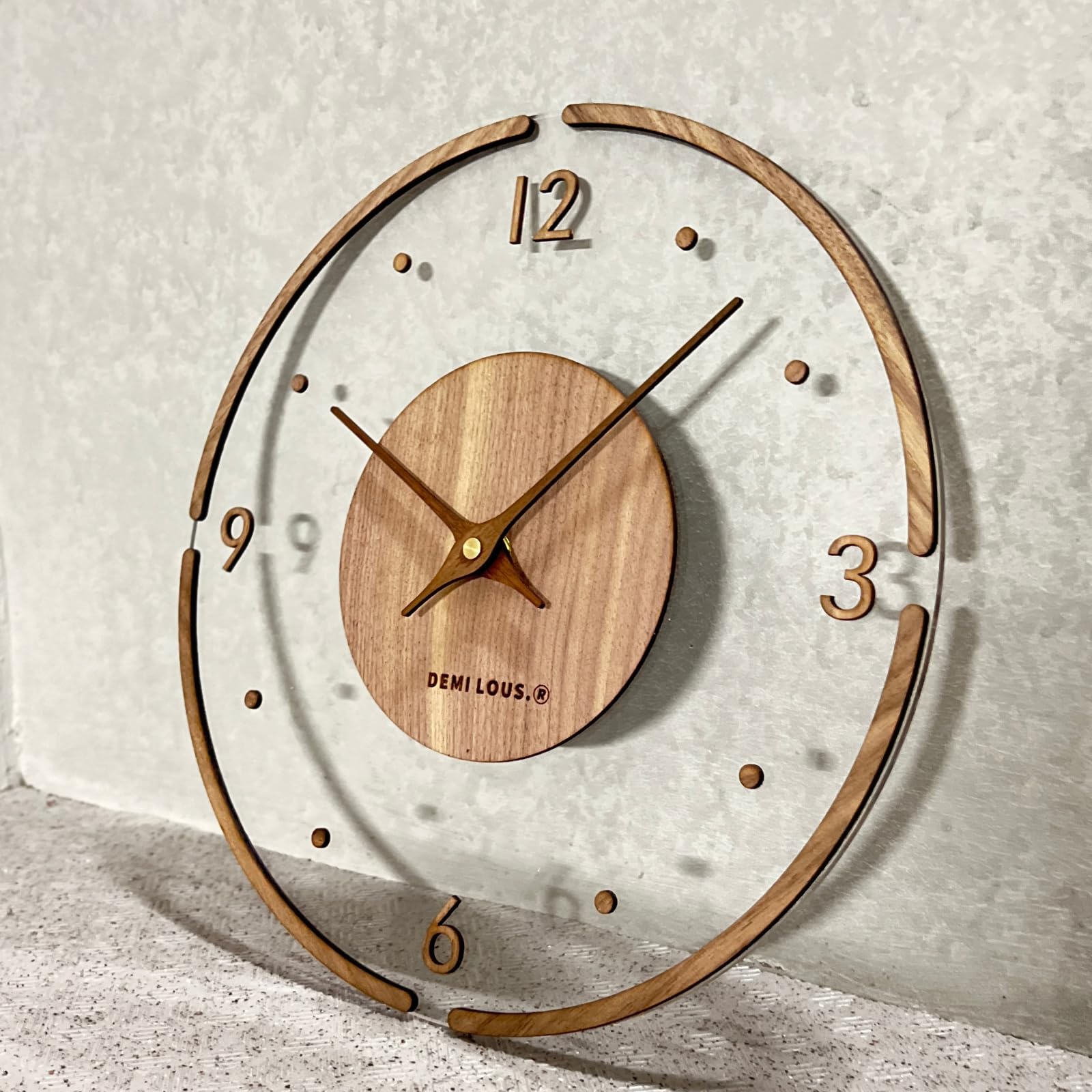 Wall living housewarming DEMI clock, stylish, cute, clear, wooden, natural, dots, stylish, natural, transparent, simple, quiet, round, interior,
Wall living housewarming DEMI clock, stylish, cute, clear, wooden, natural, dots, stylish, natural, transparent, simple, quiet, round, interior,