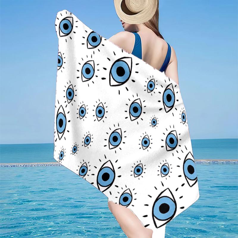 Eyes Pattern Design Art Beach Towel, Super Soft Microfiber, Gift for Her/Him, Birthday, for Pool, Beach, Travel, Home Decor Fan gifts 70cmx140cm(27x55inch)
Eyes Pattern Design Art Beach Towel, Super Soft Microfiber, Gift for Her/Him, Birthday, for Pool, Beach, Travel, Home Decor Fan gifts 70cmx140cm(27x55inch)