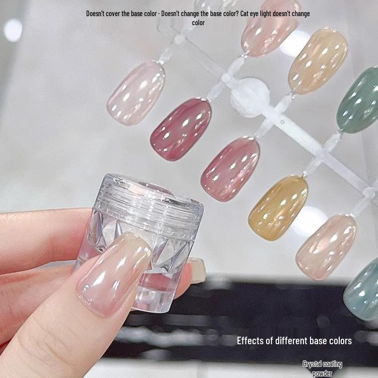Aurora Crystal Nail Powder: Super Bright Electroplating Effect for Gentle, Moonlight Magic Mirror Nails
Aurora Crystal Nail Powder: Super Bright Electroplating Effect for Gentle, Moonlight Magic Mirror Nails