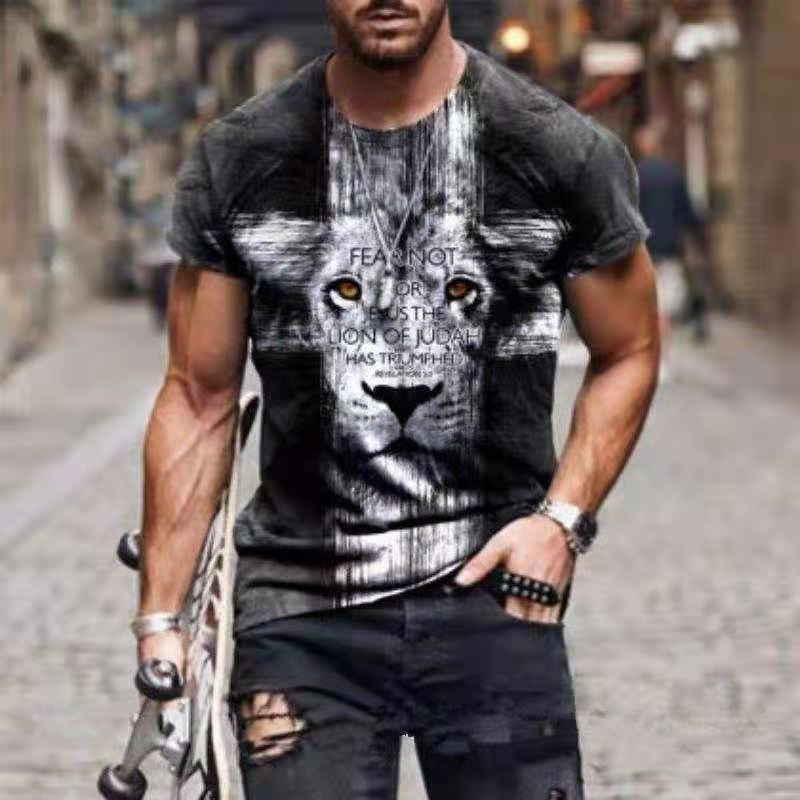 Летняя новая стильная футболка с 3D принтом волка, повседневная свободная индивидуальная спортивная футболка с короткими рукавами XL чёрный
Летняя новая стильная футболка с 3D принтом волка, повседневная свободная индивидуальная спортивная футболка с короткими рукавами XL чёрный