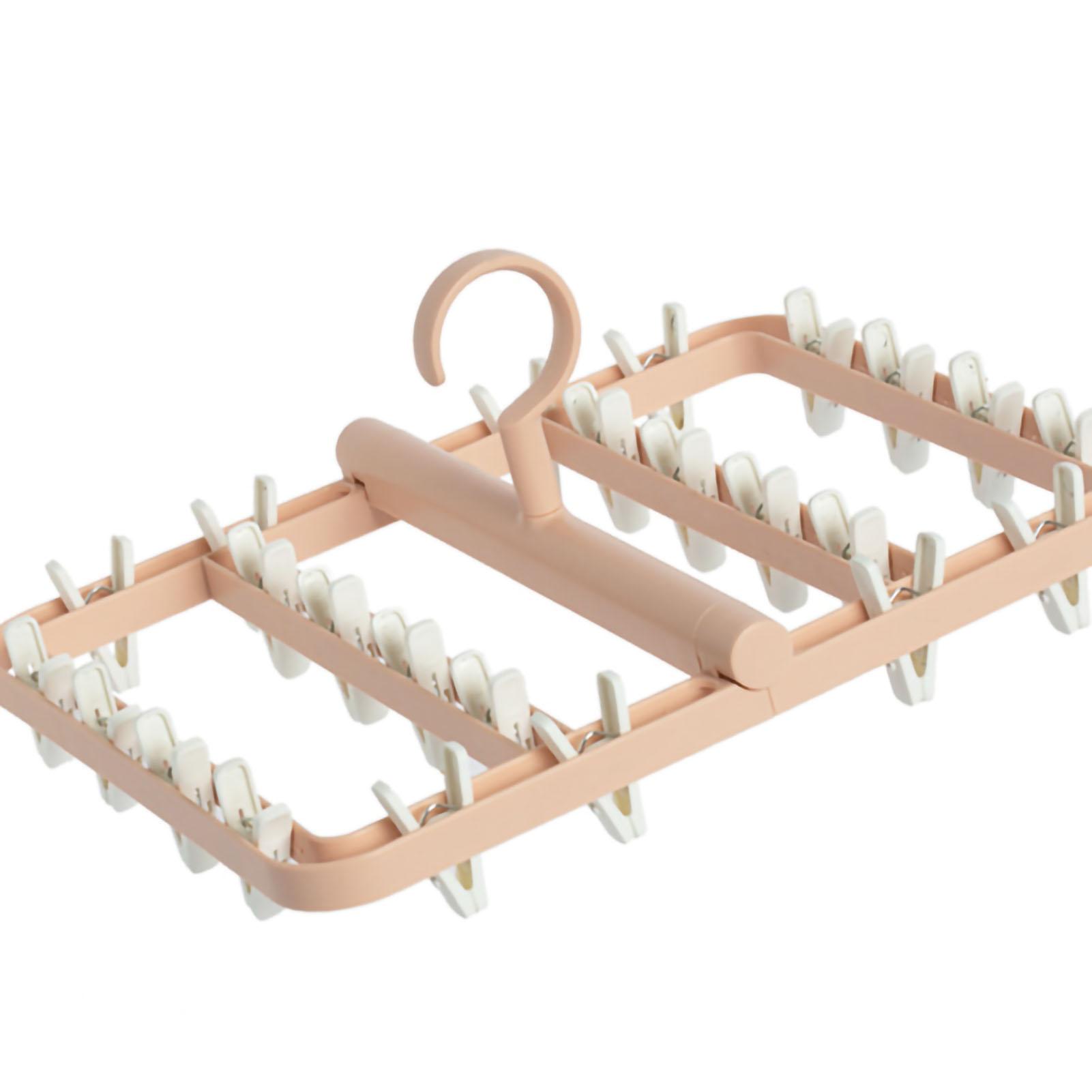Drying Rack Foldable Matrix Hanging Point 24 Clips Household Drying Rack for Socks Underwear Panties Pink
Drying Rack Foldable Matrix Hanging Point 24 Clips Household Drying Rack for Socks Underwear Panties Pink