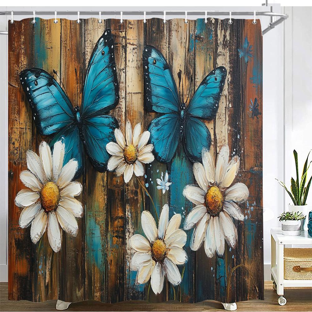 Retro And Elegant Floral Style Shower Curtain Bath Curtain Flowers Printed Bathroom Curtains For Home Decoration Curtain W60H190(CM)-1 Pcs
Retro And Elegant Floral Style Shower Curtain Bath Curtain Flowers Printed Bathroom Curtains For Home Decoration Curtain W60H190(CM)-1 Pcs